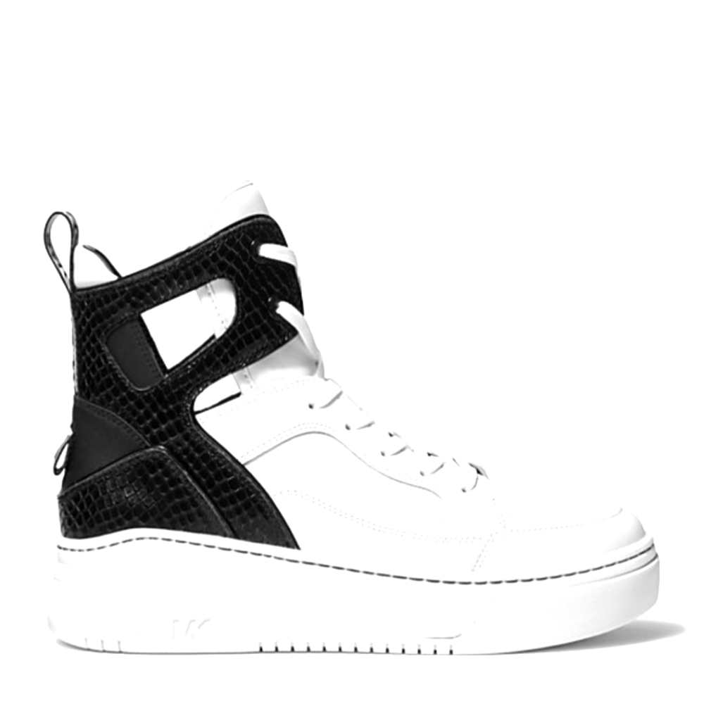 Michael Kors Matson High Top Embbosed Printed Leather Sneakers size 7